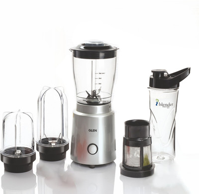 Glen Active Blender 350 W Juicer Mixer Grinder(SA4048NMF | 5 Jars | Black, Silver)