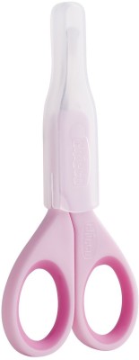 Chicco Baby Nail Scissors - Pink Scissors(Set of 1, Pink)