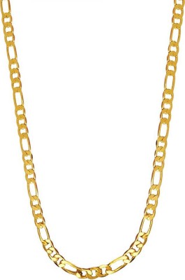 vien 6 mm Thickness Gold Plated For Men & Boys Rhodium Plated Stainless Steel Chain Gold-plated Plated Stainless Steel Necklace