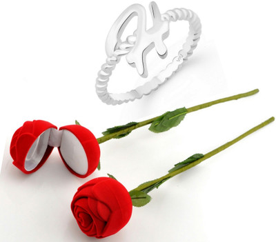 VIGHNAHARTA Alloy Silver Plated Ring