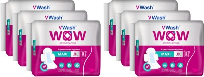 Vwash WOW Maxi Napkin R 5 30 Sanitary Pad  (Pack of 6)