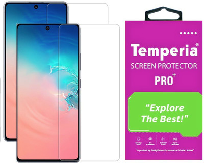 Temperia Tempered Glass Guard for Samsung Galaxy S10 Lite(Pack of 2)