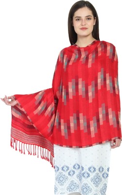 Anekaant Viscose Geometric Print Women Shawl(Multicolor)