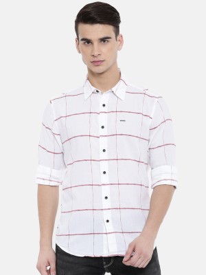 Pepe Jeans Men Striped Casual White Shirt