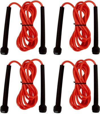 A.K Pencil Jumping Rope Light Red (Pack of 4 Pcs) Speed Freestyle Skipping Rope(Red, Length: 274 cm)