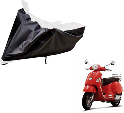 Auto Hub Two Wheeler Cover for Universal For Bike(Vespa LX, Black, White)