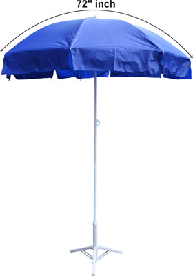 Fendo Single Fold 36 Inch Multi-colour Garden Umbrella with Tripod Stand Umbrella(Blue)
