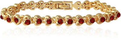 mahi Alloy Crystal Gold-plated Bracelet