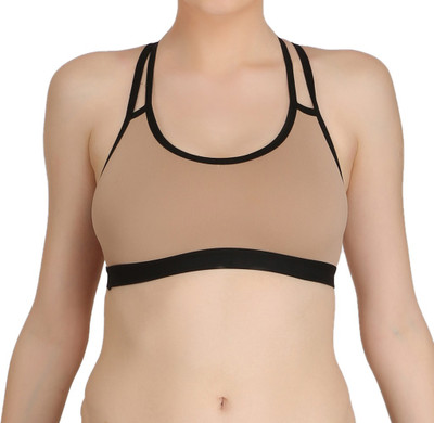 Arousy by Arousy Simpal H Bra Women Sports Non Padded Bra(Beige)