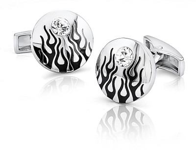 mahi Alloy, Brass Cufflink(Silver)