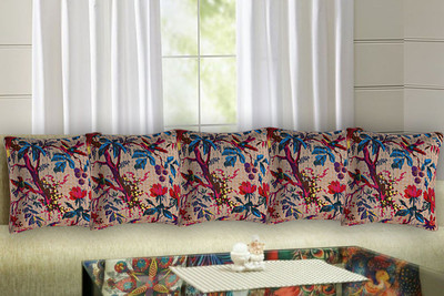 Texstylers Cotton Cushions & Pillows Cover(40 cm*40 cm, Pack of 5, Beige)