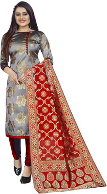 MANIKARNIKA Brocade Self Design Salwar Suit Material(Unstitched)