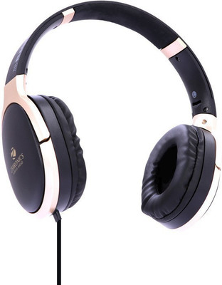 Zebronics ZEB-ELEGANCE Wired Headset(Gold, Black, Wired over the head)