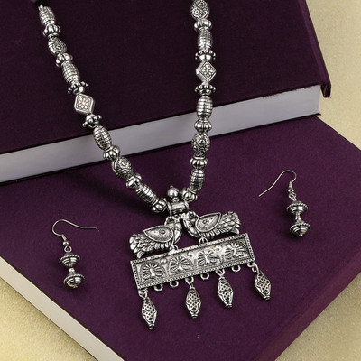 Shreenathji Jewellers Alloy Silver Silver Jewellery Set(Pack of 1)