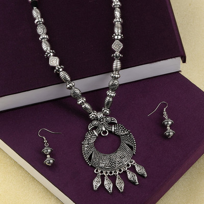 Shreenathji Jewellers Alloy Silver Silver Jewellery Set(Pack of 1)