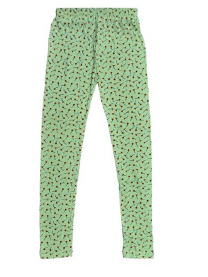 IndiWeaves Legging For Girls(Green Pack of 1)