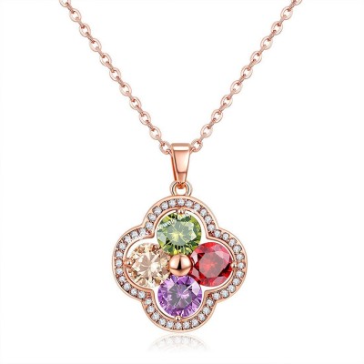 Jewels Galaxy Luxuria Gold-plated Crystal Alloy Pendant