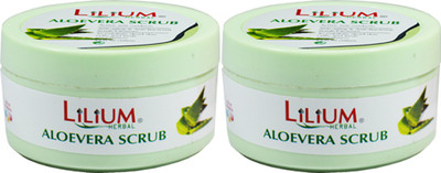 LILIUM Aloe Vera Scrub 100ml Pack of 2 Scrub(100 ml)