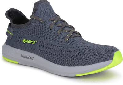 Sparx SM-482 Running Shoes For Men(Grey, Green , 7)