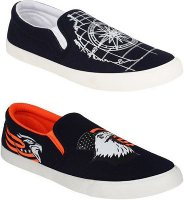 WELDONE 2_PAIR_COMBO Loafers For Men(Multicolor , 7)