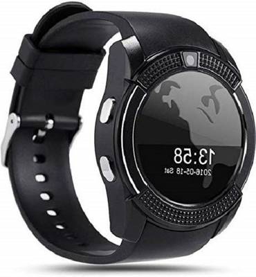 Nk choudhary 4G Mobiles smart watch V8 Black Smartwatch  (Black Strap, Regular)