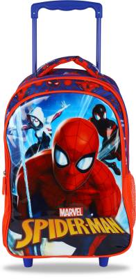 Spiderman Spider Sense Red &amp; Blue Trolley Bag (Secondary 3rd Std Plus) School Bag  (Multicolor, 18 inch)