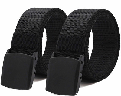 ZORO Men Casual Black Nylon Belt