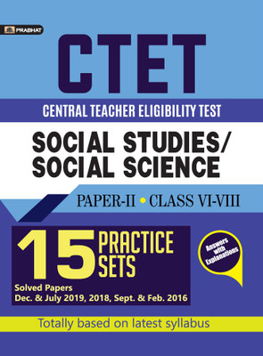 Ctet Central Teacher Eligibility Test Paper-II (Class: vi-VIII) Social Studies/Social Science 15 Practice Sets(English, Paperback, unknown)