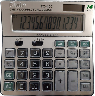 FLAIR FC- 450 Desktop Series Check & Correct Basic  Calculator(14 Digit)