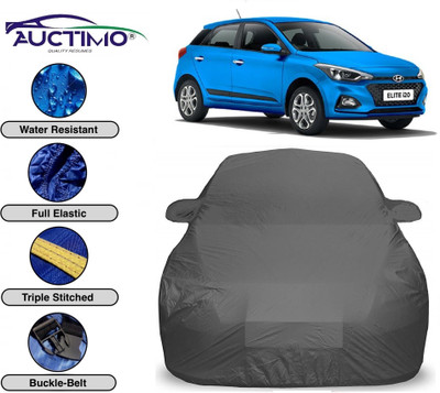 AUCTIMO Car Cover For Hyundai Elite i20 (With Mirror Pockets)(Grey)