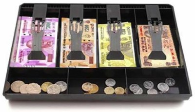 SAMJU Money Tray Cash Register Drawer 4 Bills 3 Coins Compartments counter Cash Box(7 Compartments)