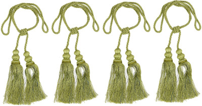 KUBER INDUSTRIES Green Tassels(Pack of 4)