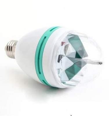 waxtron WAXTRON LED ROTATING BULB IN MULTI-COLOR-1 PC Single Disco Ball(Ball Diameter: 8 cm)