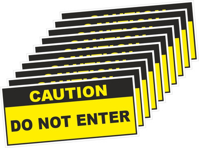 rangvishwa Do Not Enter Emergency Sign