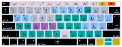 Saco Hot Key Function Shortcut Silicone Keyboard Cover Skin Avid Pro Tools Laptop Keyboard Skin(Multicolor)