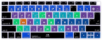 Saco Hot Key Function Shortcut Silicone Keyboard Cover Skin Final Cut Pro X Laptop Keyboard Skin(Multicolor)