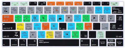Saco Hot Key Function Shortcut Silicone Keyboard Cover Skin Adobe Lightroom Laptop Keyboard Skin(Multicolor)