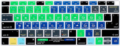 Saco Hot Key Function Shortcut Silicone Keyboard Cover Skin Serato Dj Laptop Keyboard Skin(Multicolor)