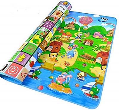 Ketsaal Polyester Baby Play Mat(Multicolor, Large)