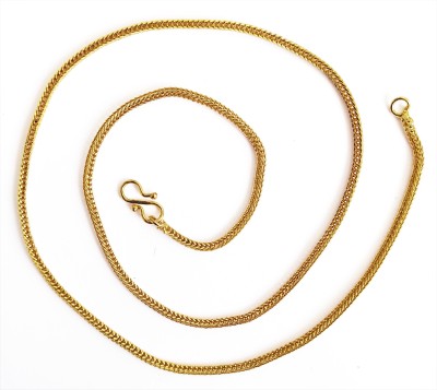 FashionCraft Snake design gold plated chain stylish & fancy light weighted size Gold-plated Plated Alloy Chain