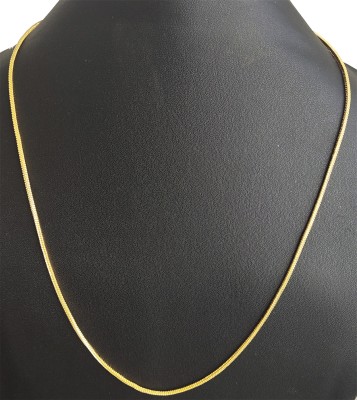 FashionCraft Snake design gold plated chain stylish & fancy light weighted size (20 inch) Gold-plated Plated Alloy Chain