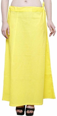 trendzmy PT_CT_1031_Lemon Yellow Pure Cotton Petticoat(Free)