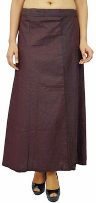 trendzmy PT_CT_1016_Coffee Pure Cotton Petticoat(Free)