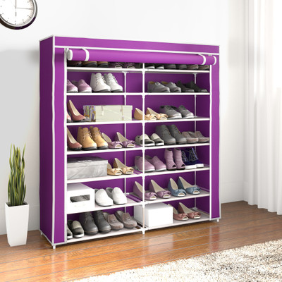 Flipkart Perfect Homes Studio 2 Door Metal Collapsible Shoe Stand(14 Shelves)