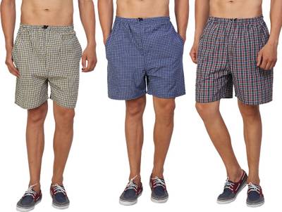Elitify Checkered Men Multicolor Boxer Shorts