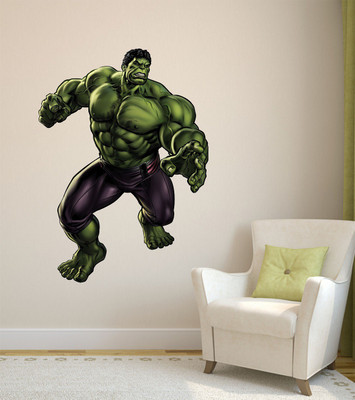 Wallzone 80 Hulk Removable Sticker(Pack of 1)