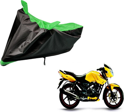Auto Hub Two Wheeler Cover for TVS(Apache, Black, Green)