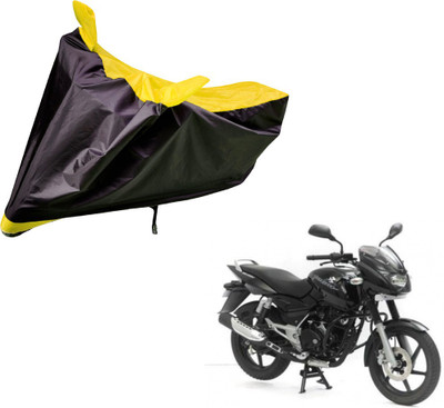 Auto Hub Two Wheeler Cover for Bajaj(Pulsar, Black, Yellow)