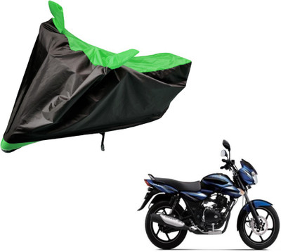 Auto Hub Two Wheeler Cover for Bajaj(Discover, Black, Green)