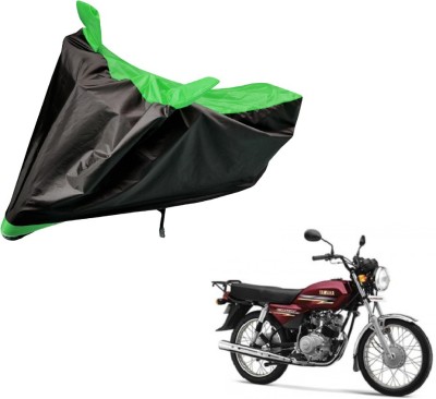 Auto Hub Two Wheeler Cover for Yamaha(Crux, Black, Green)